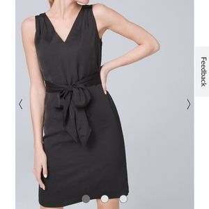 WHBM Crepe Belted Sheath Dress NWT Size 6